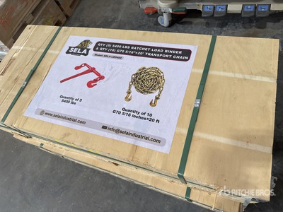 Quantity of (15) LB9200 Ratchet Binders and Chains (Unused)