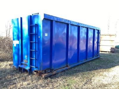 Trash-Recycling Roll-Off Container