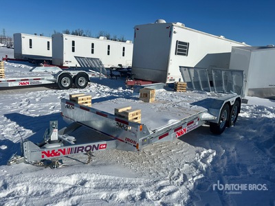 2026 N & N Trailers 12000 lb 20 ft T/A Remolque Portamaquinaria (Unused)