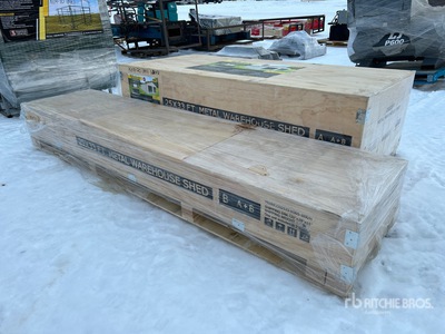 2025 EMC CG2533-H305 25 ft x 33 ft Double Metal Shed (Unused)