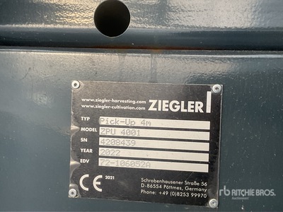 2022 Ziegler ZPU 4001 رأس الحصادة المجمعة بوقاية (Unused)
