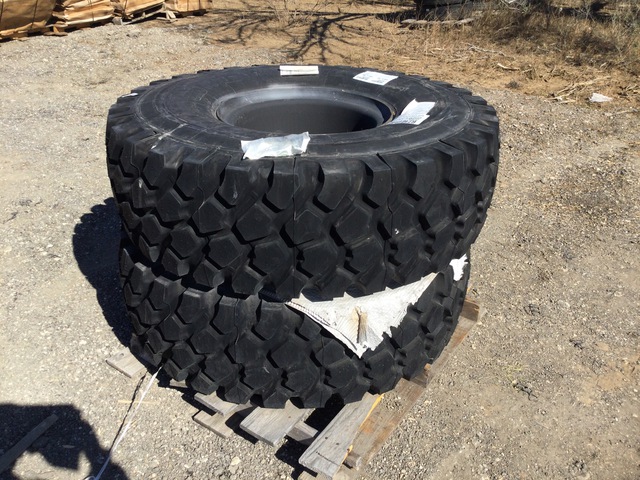 (2) Michelin 16.00R20 Tires w/Wheels