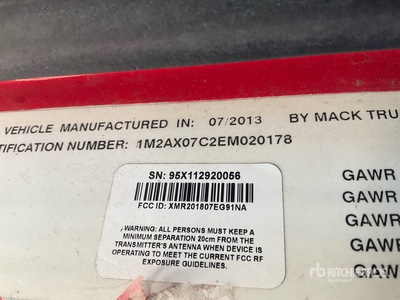 2014 Mack GU713 Tri/A Dump Truck