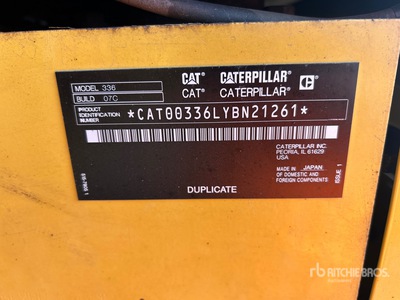 2022 Cat 336 Pelle Hydraulique sur Chenilles