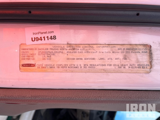 CAMIóN 2016 FREIGHTLINER