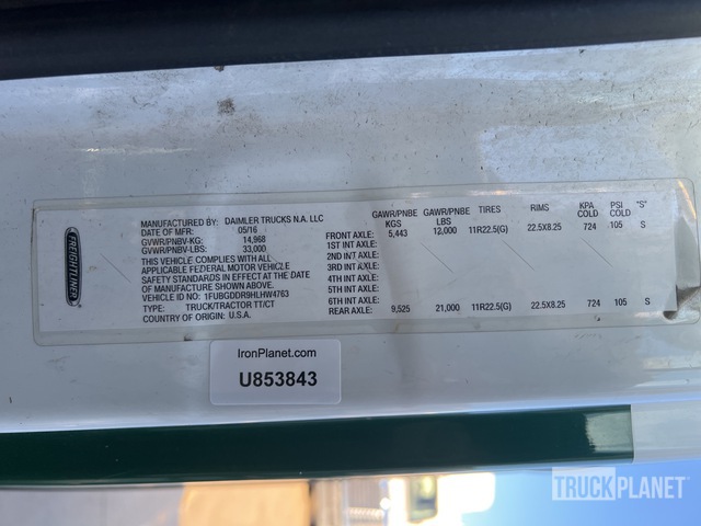 CAMIóN 2017 FREIGHTLINER