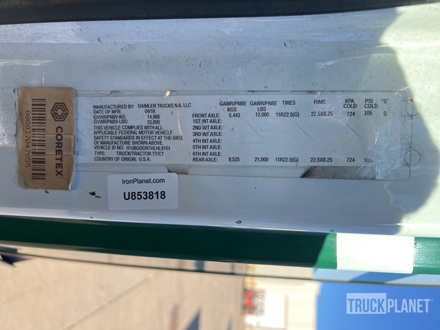 CAMIóN 2017 FREIGHTLINER