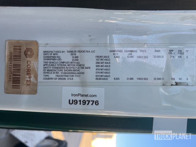 CAMIóN 2017 FREIGHTLINER