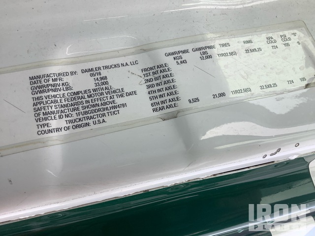 CAMIóN 2017 FREIGHTLINER