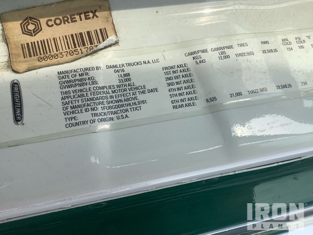 CAMIóN 2017 FREIGHTLINER