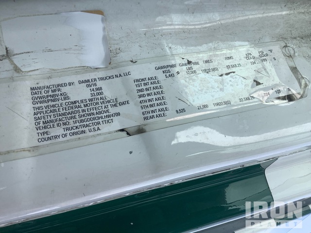 CAMIóN 2017 FREIGHTLINER