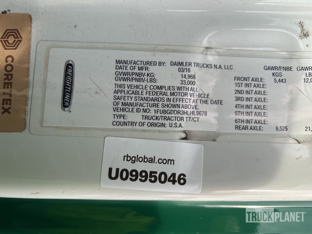 CAMIóN 2017 FREIGHTLINER