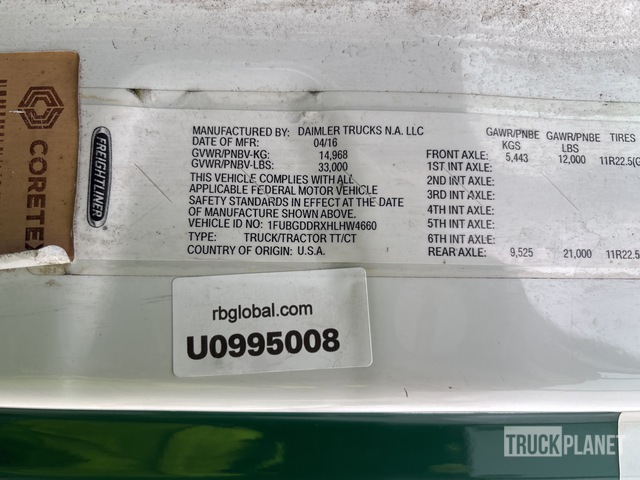 CAMIóN 2017 FREIGHTLINER