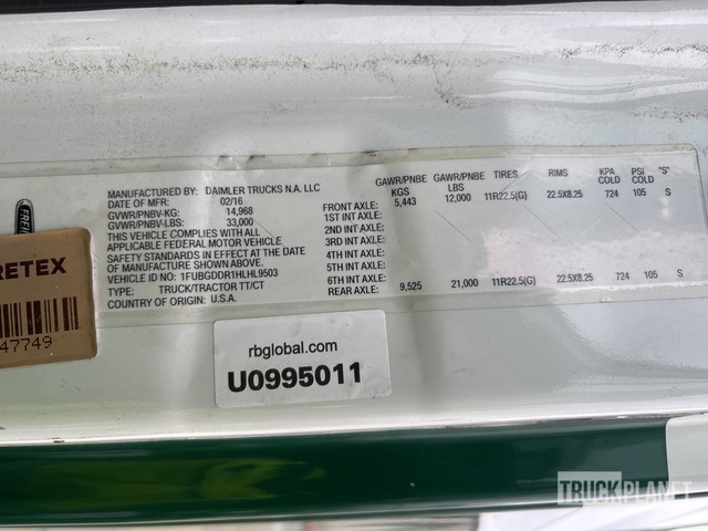 CAMIóN 2017 FREIGHTLINER