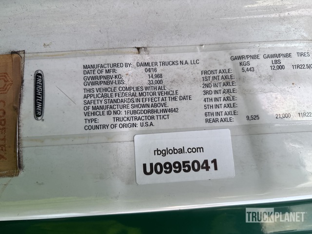 CAMIóN 2017 FREIGHTLINER