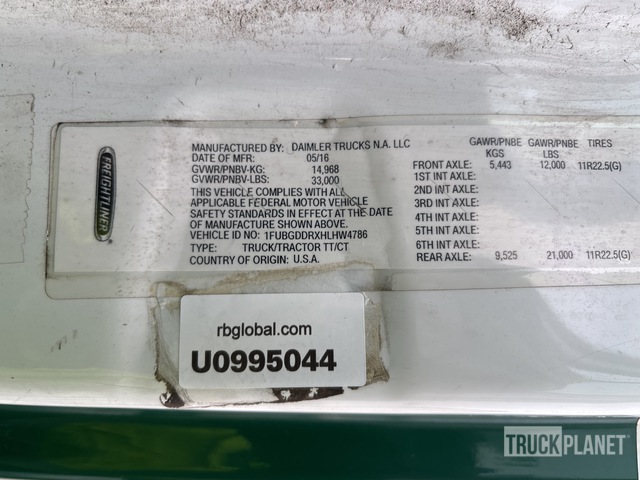 CAMIóN 2017 FREIGHTLINER