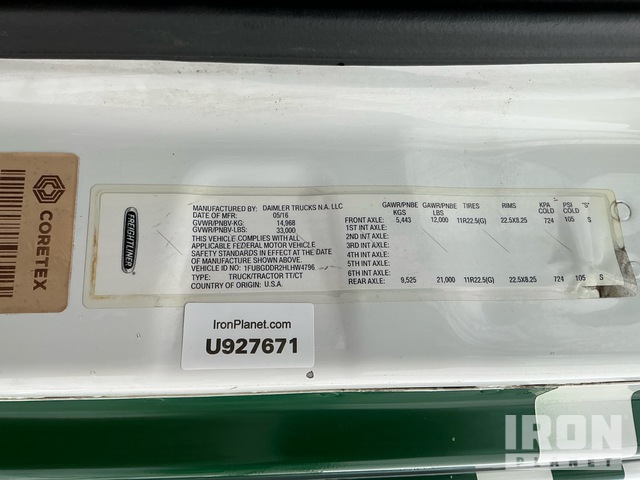 CAMIóN 2017 FREIGHTLINER