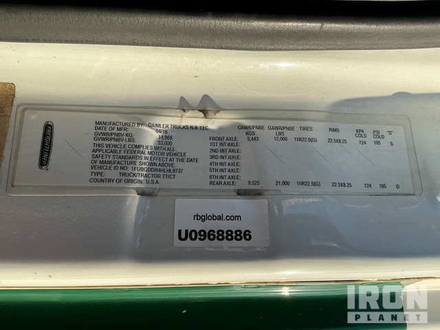 CAMIóN 2017 FREIGHTLINER