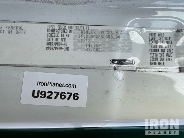 CAMIóN 2016 FREIGHTLINER