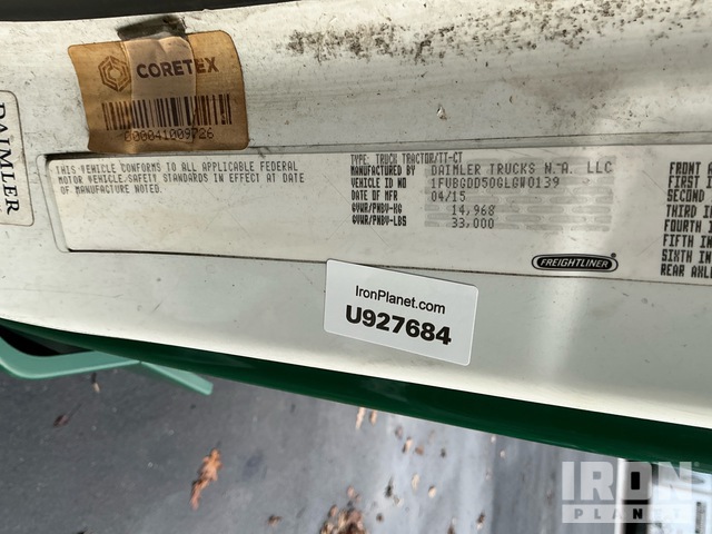 CAMIóN 2016 FREIGHTLINER