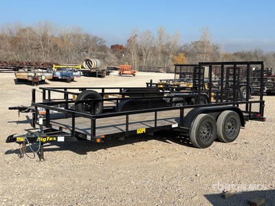 2026 Big Tex 60PI-16BK4RG 19 ft T/A Remorque utilitaire