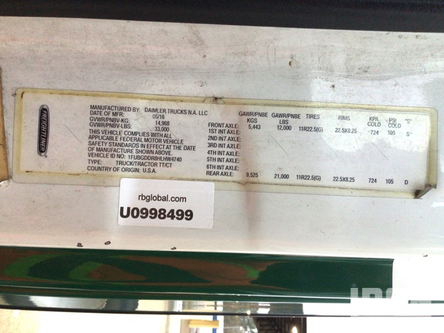 CAMIóN 2017 FREIGHTLINER