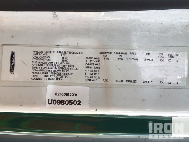 CAMIóN 2017 FREIGHTLINER