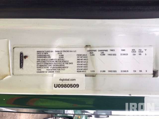 CAMIóN 2017 FREIGHTLINER