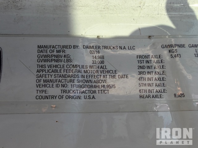 CAMIóN 2017 FREIGHTLINER