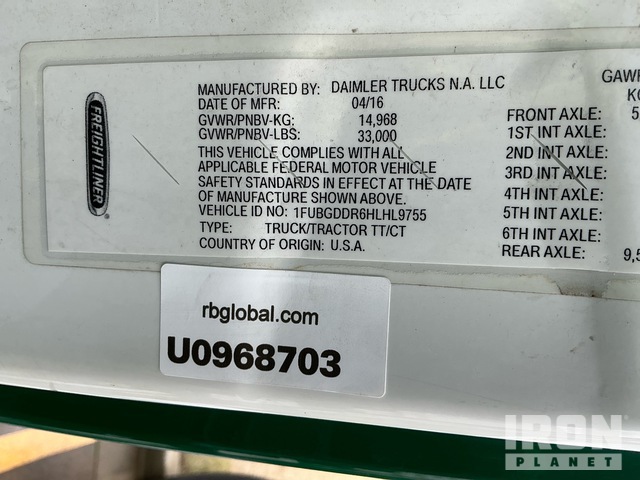 CAMIóN 2017 FREIGHTLINER