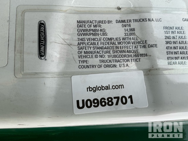 CAMIóN 2017 FREIGHTLINER