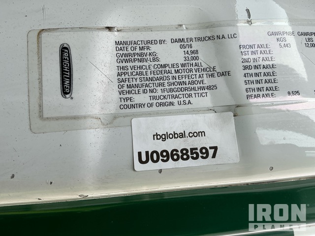 CAMIóN 2017 FREIGHTLINER