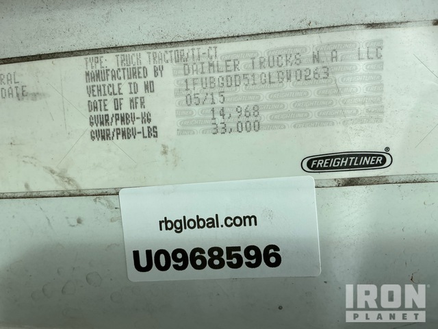 CAMIóN 2016 FREIGHTLINER