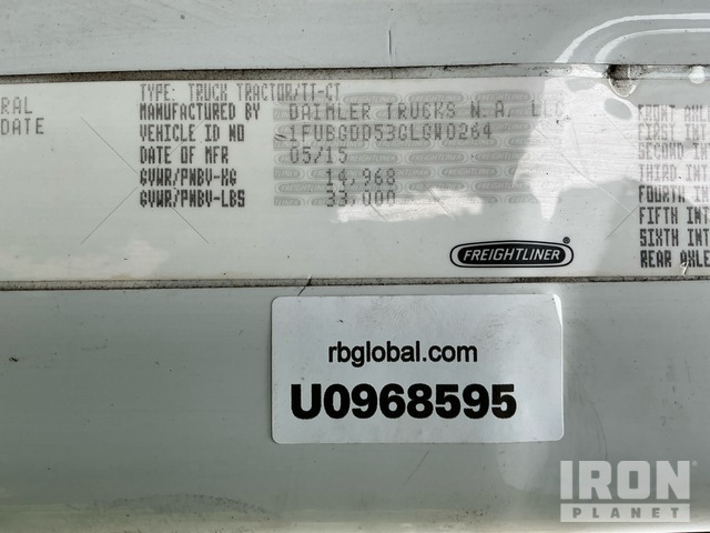 CAMIóN 2016 FREIGHTLINER