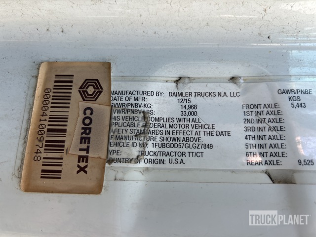 CAMIóN 2016 FREIGHTLINER