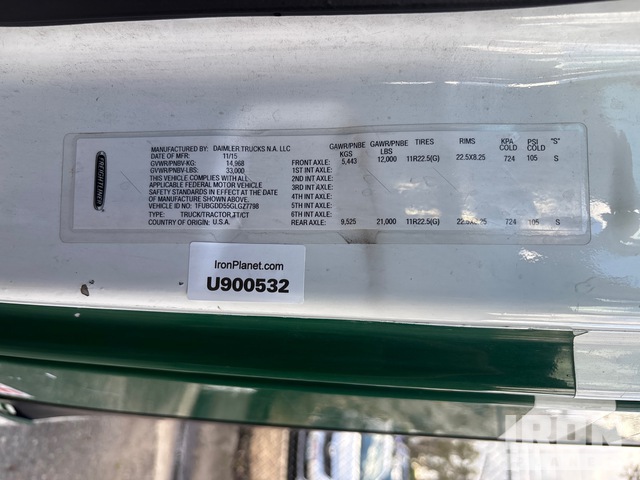 CAMIóN 2016 FREIGHTLINER