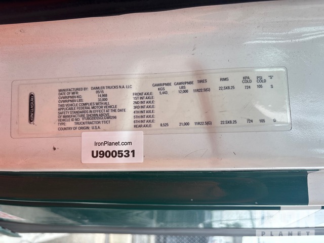 CAMIóN 2016 FREIGHTLINER