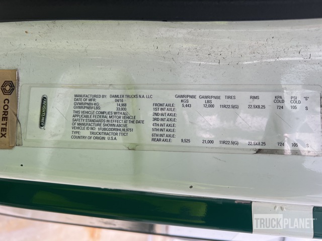 CAMIóN 2017 FREIGHTLINER