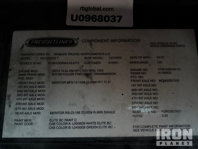 CAMIóN 2017 FREIGHTLINER