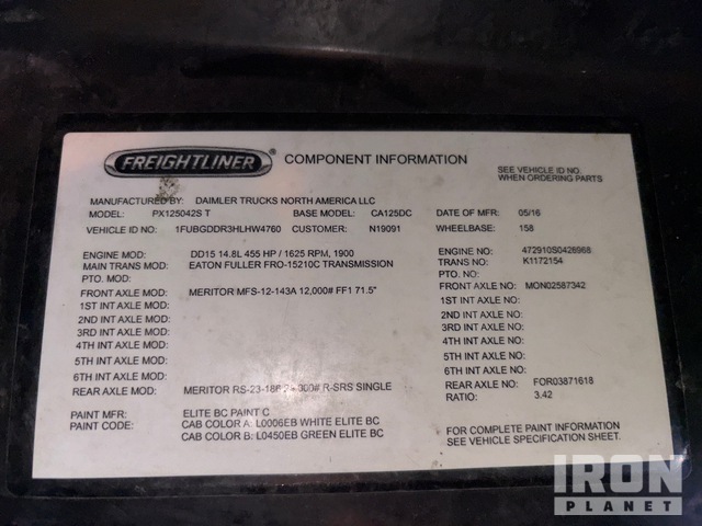 CAMIóN 2017 FREIGHTLINER