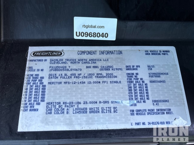 CAMIóN 2016 FREIGHTLINER