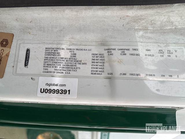 CAMIóN 2017 FREIGHTLINER