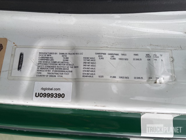 CAMIóN 2017 FREIGHTLINER