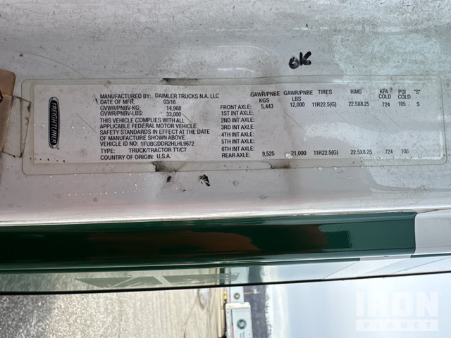 CAMIóN 2017 FREIGHTLINER