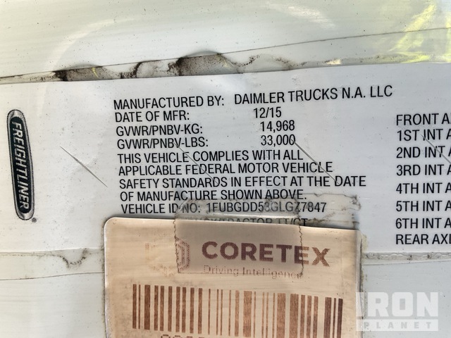 CAMIóN 2016 FREIGHTLINER