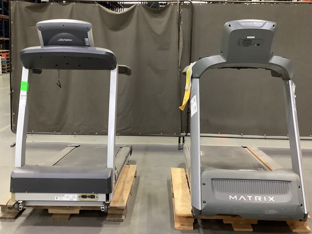 (1) Matrix Treadmill & (1) Life Fitness T3 Treadmill (1) Matrix Treadmill & (1) Life Fitness T3 Treadmill