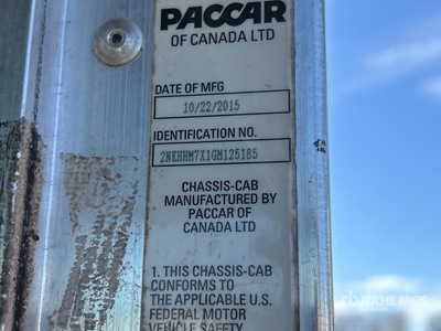 2016 Kenworth T370 Cab and Chassis