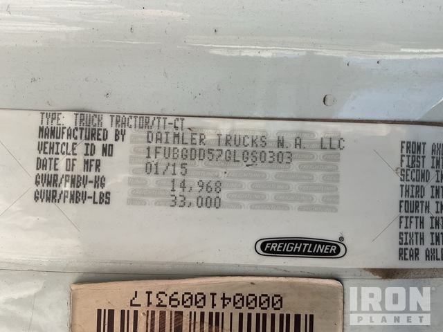 CAMIóN 2016 FREIGHTLINER