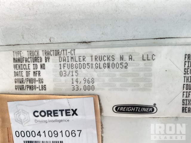 CAMIóN 2016 FREIGHTLINER