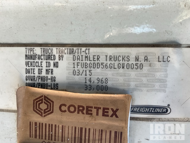 CAMIóN 2016 FREIGHTLINER